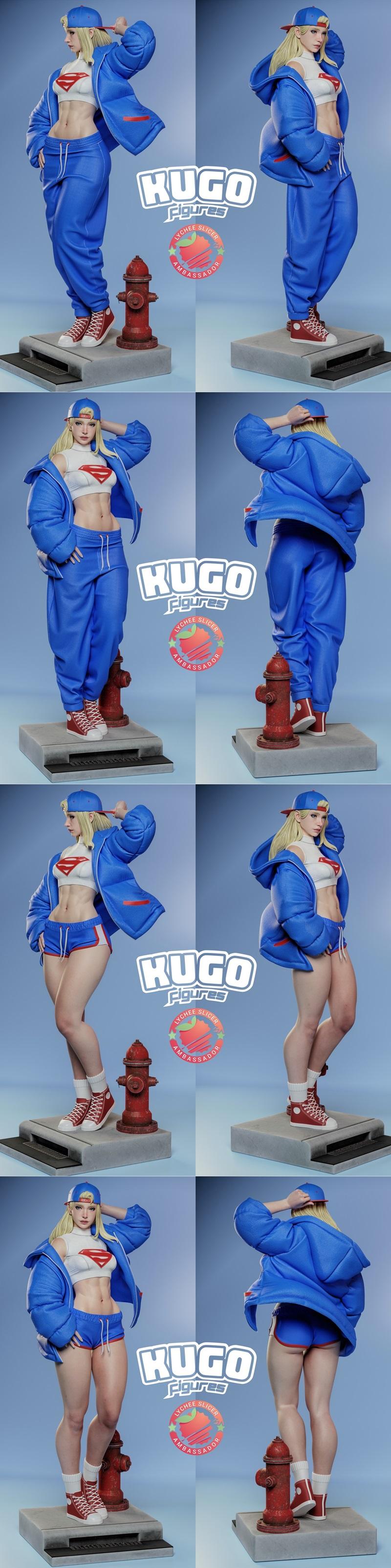 Kugo工作室超女3D打印模型|Kugo Figures – Supergirl – 3D Print Model STL
