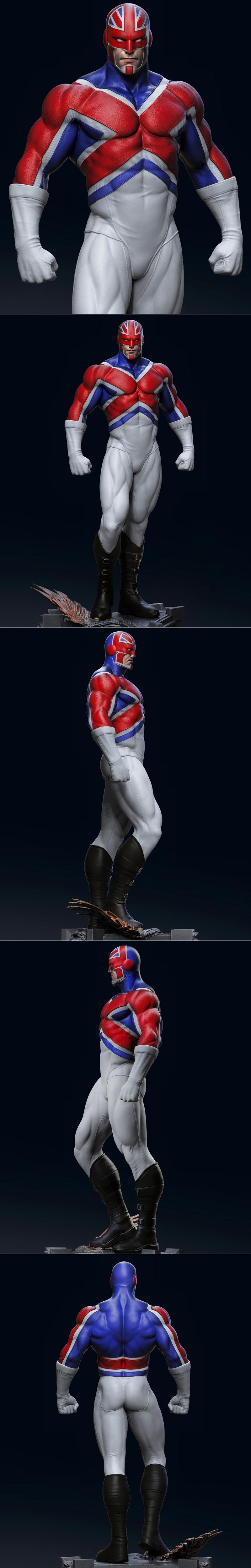 Stalyn Quito – Captain Britain – 3D Print Model STL