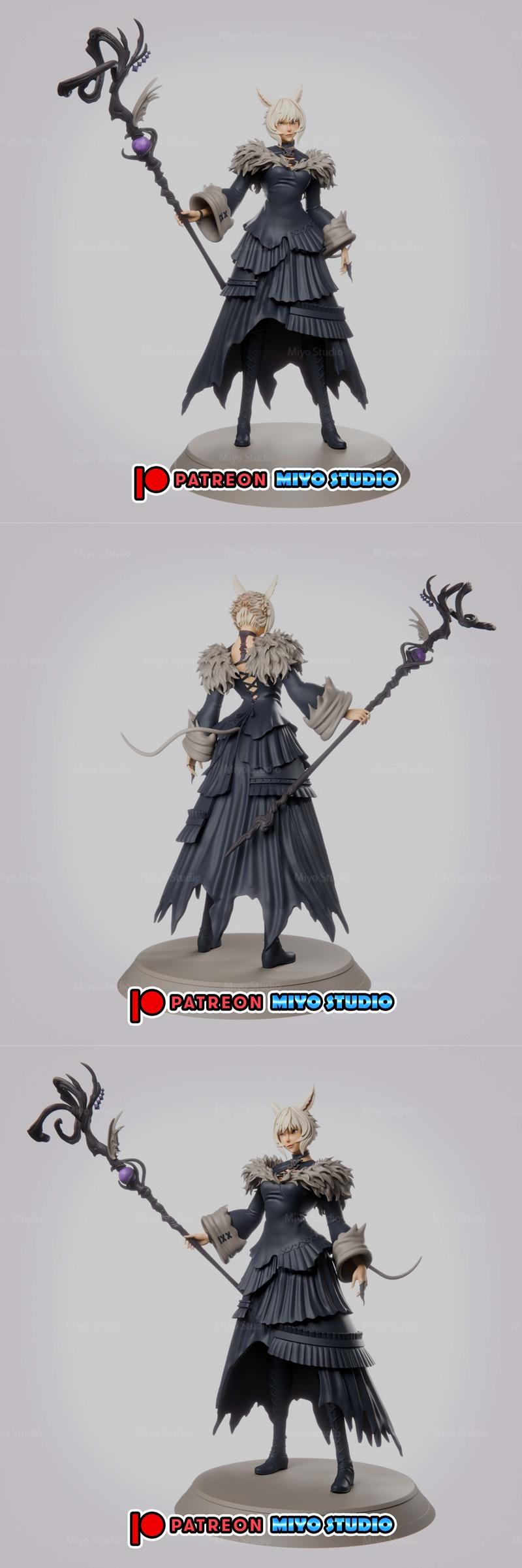 Miyo Studio - 伊斯特洛拉·鲁尔 3D打印模型|Miyo Studio – Y’shtola Rhul – 3D Print Model STL