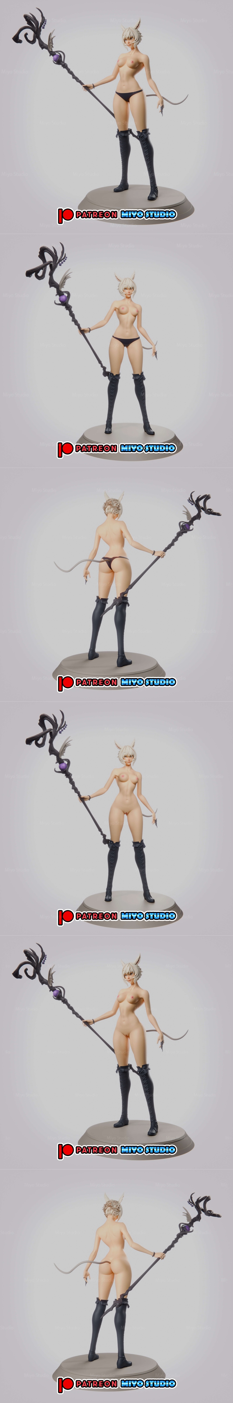 Miyo Studio - 伊斯特洛拉·鲁尔 3D打印模型|Miyo Studio – Y’shtola Rhul – 3D Print Model STL