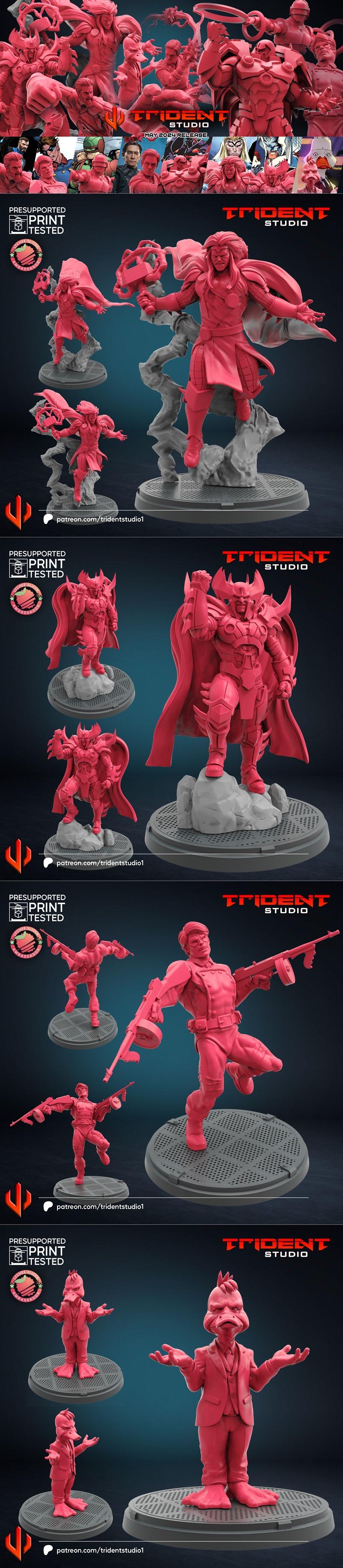 Trident Studio 5月2024作品包：3D打印模型集合|Trident Studio – Pack 32 May 2024 – 3D Print Model STL