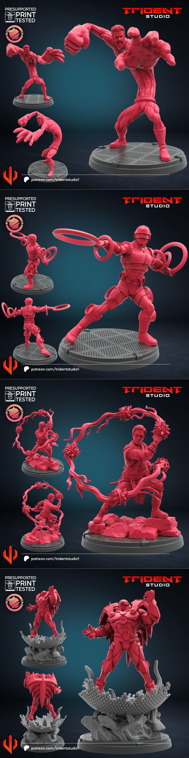 Trident Studio 5月2024作品包：3D打印模型集合|Trident Studio – Pack 32 May 2024 – 3D Print Model STL