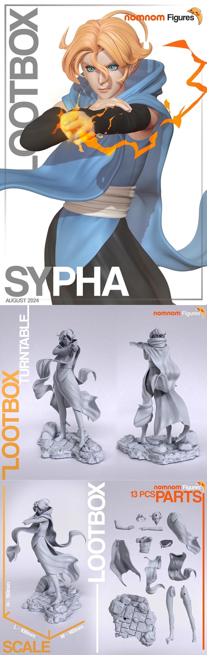 Sypha角色3D打印模型|Nomnom Figures – Sypha – Castlevania – 3D Print Model STL