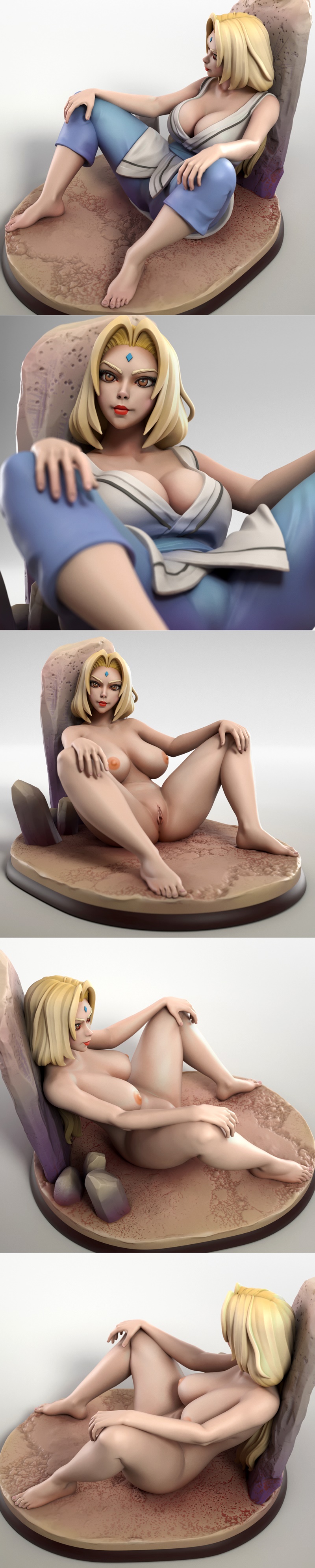 Torrida Minis - 女神志津香 - 3D打印模型|Torrida Minis – Tsunade – 3D Print Model STL