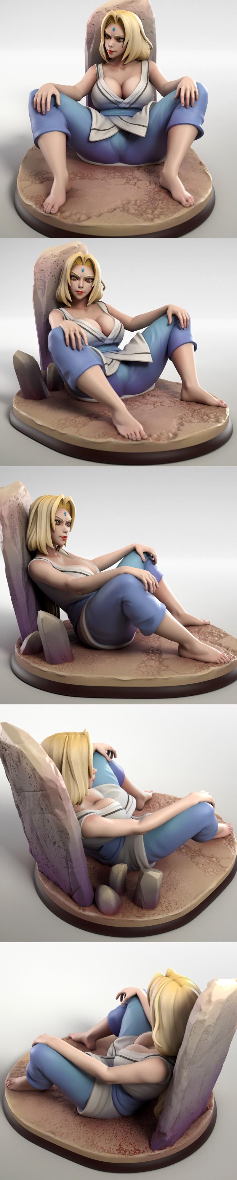 Torrida Minis - 女神志津香 - 3D打印模型|Torrida Minis – Tsunade – 3D Print Model STL