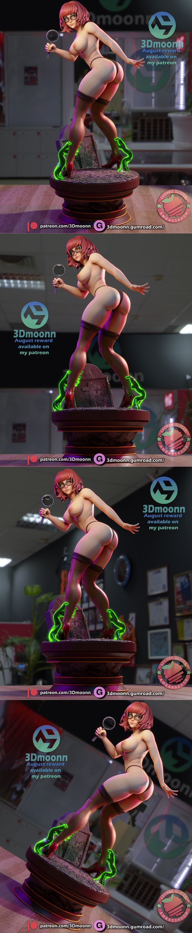 3D打印模型：Velma Dinkley角色模型|3Dmoonn – Velma Dinkley – 3D Print Model STL
