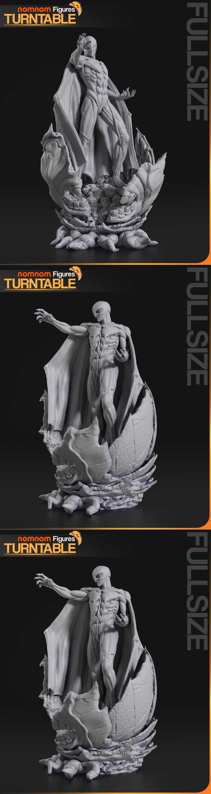 Femto 3D打印模型：Berserk角色造型|Nomnom Figure – Femto – Berserk – 3D Print Model STL