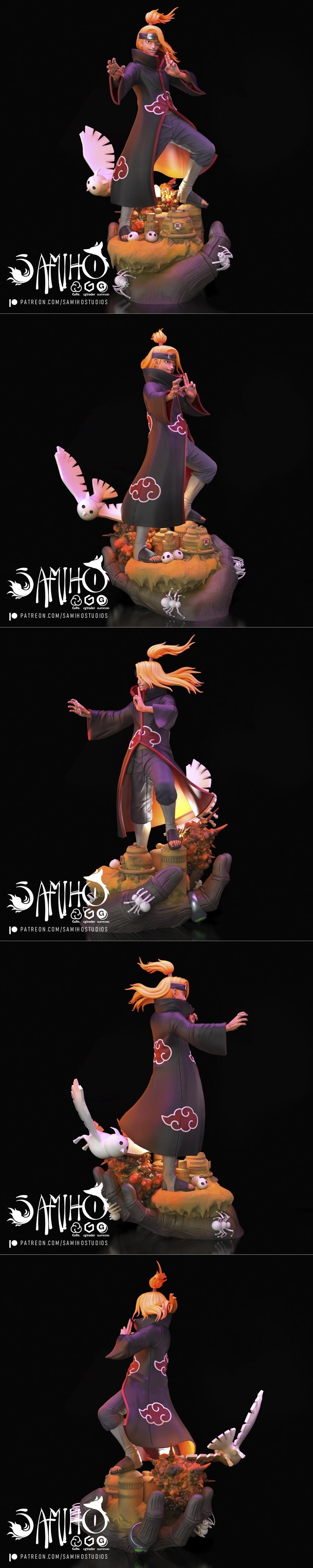 Samiho Studios - 德炎 - 3D打印模型|Samiho Studios – Deidara – 3D Print Model STL