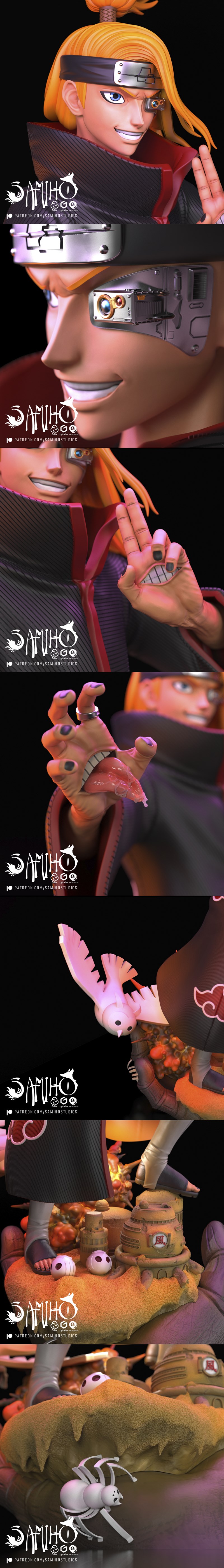Samiho Studios - 德炎 - 3D打印模型|Samiho Studios – Deidara – 3D Print Model STL