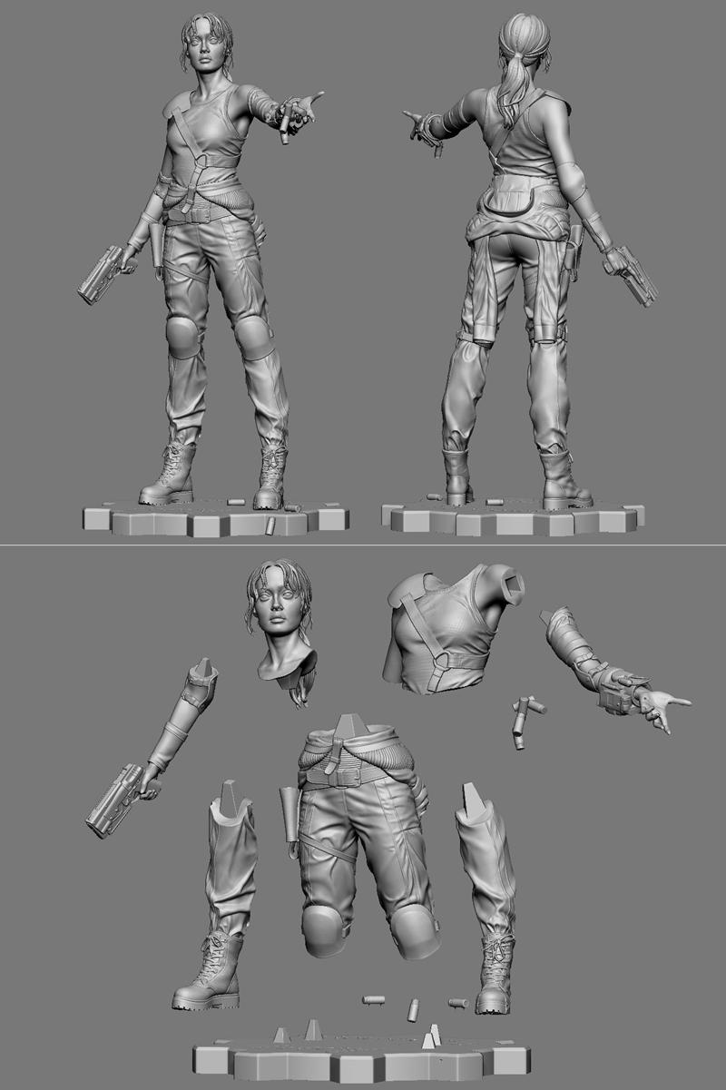 Lucy - 动漫角色3D打印模型|Lucy – 3D Print Model STL