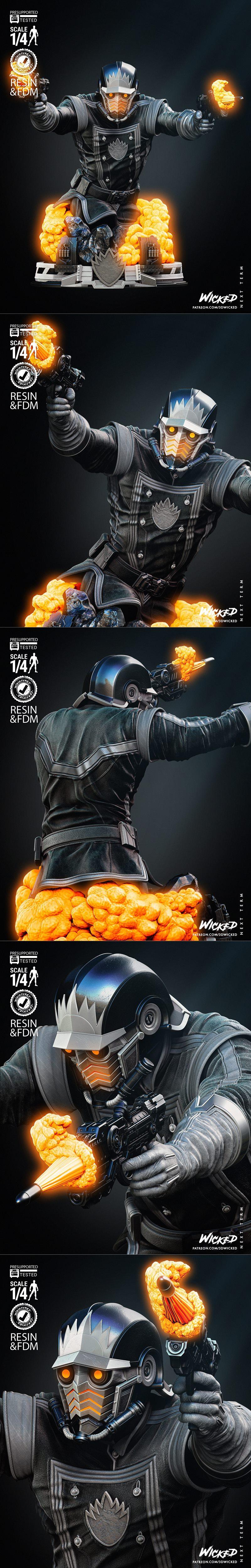 Wicked星爵3D打印模型|Wicked – Star Lord Bust – 3D Print Model STL