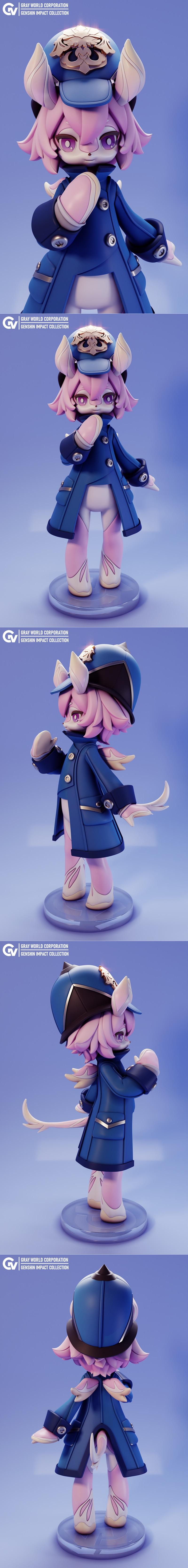 梅露西娜 3D打印模型|Melusine – 3D Print Model STL