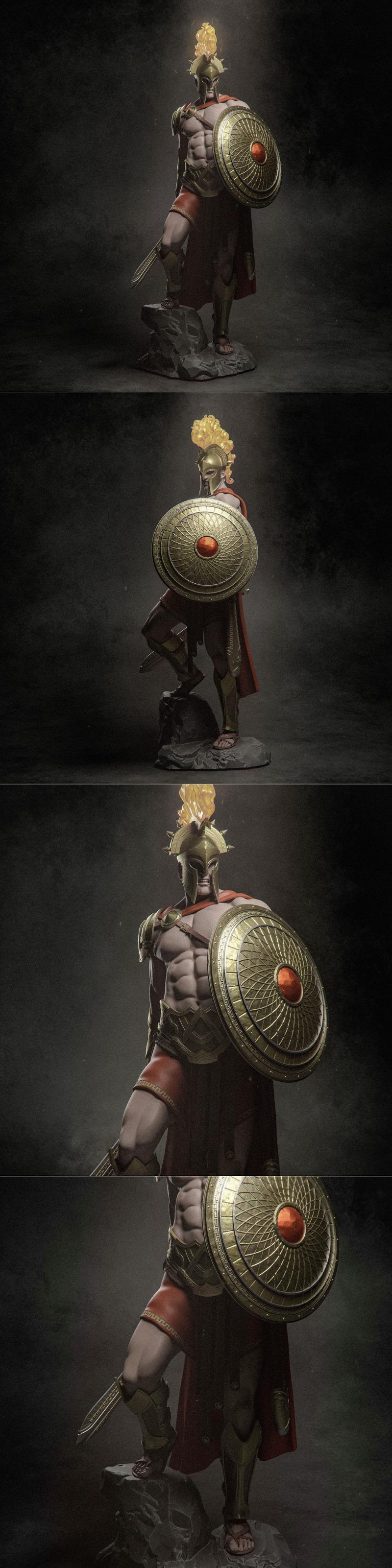 Ca 3D工作室 - Ares - 神话战士3D打印模型|Ca 3d Studios – Ares – 3D Print Model STL
