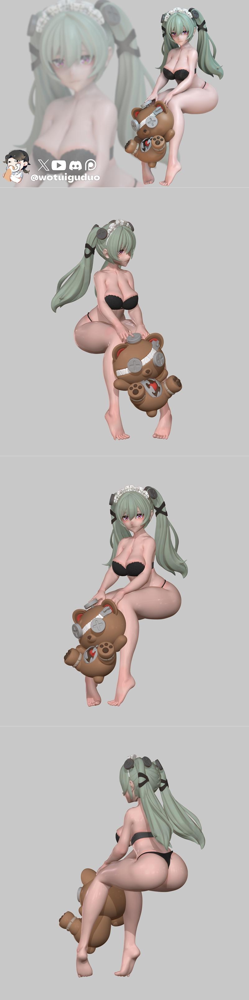 WotuiGuduo 《零之零》科林 3D打印模型|WotuiGuduo – Zenless Zone Zero corin – 3D Print Model STL