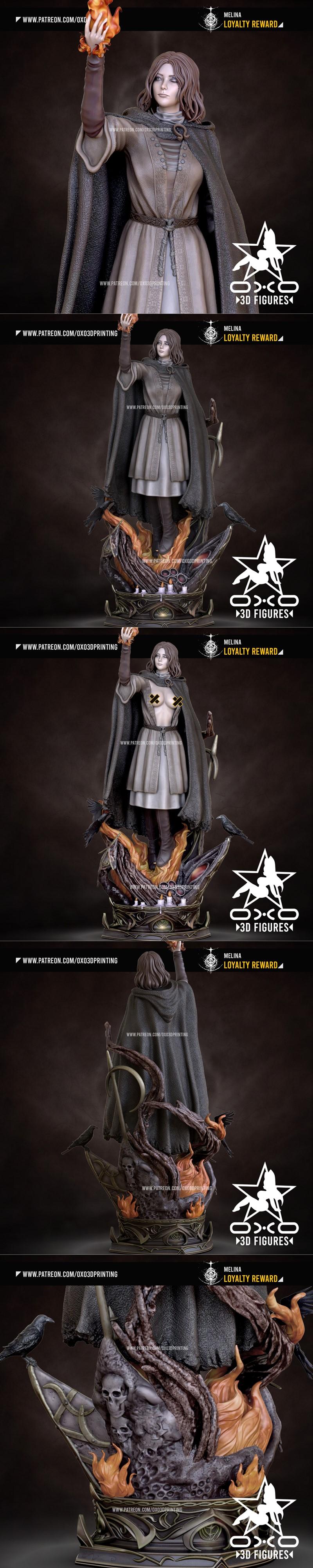 OXO3D - 梅莉娜 - 3D打印模型|OXO3D – Melina – 3D Print Model STL