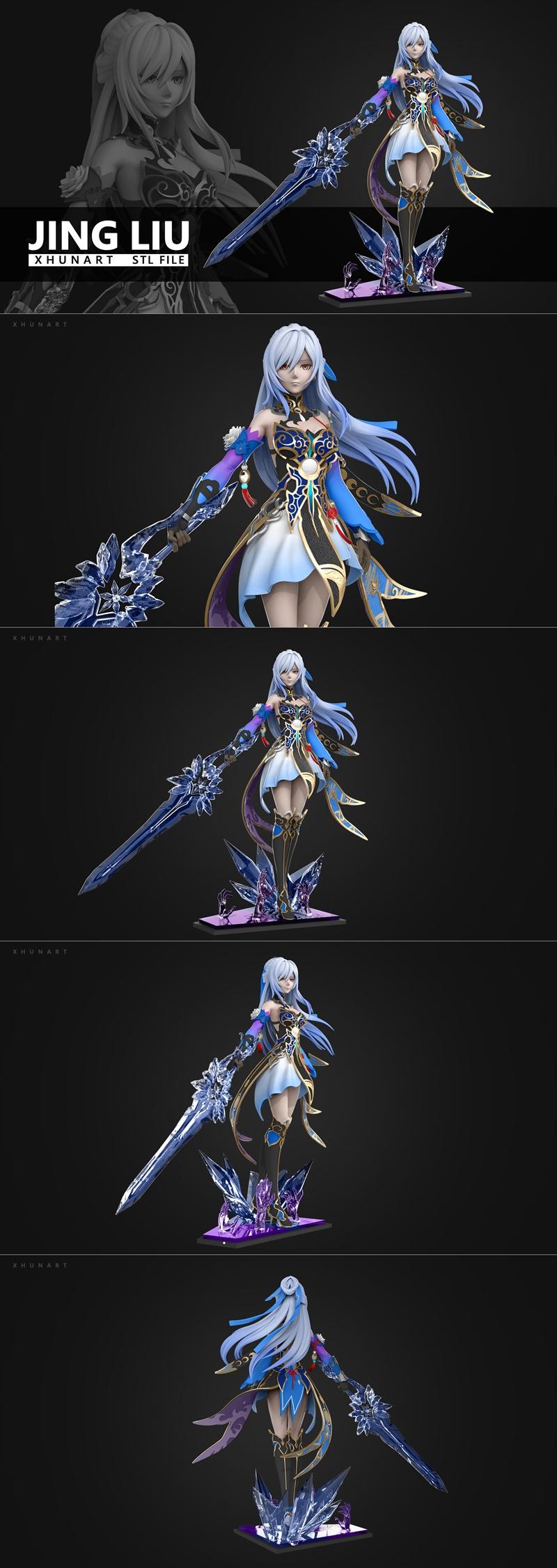 Jing Liu 3D打印模型作品集|Xhunart – Jing Liu – 3D Print Model STL