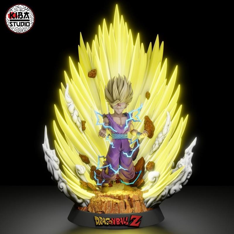 Kiba Studio - 超级赛亚人2 - 甘恩 3D打印模型|Kiba Studio – Gohan Super Saiyan 2 – 3D Print Model STL
