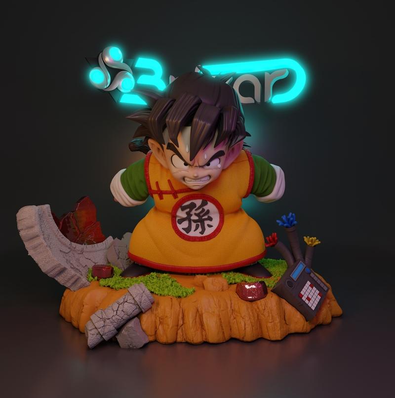 Shadow Studio - 丁次 - 3D打印模型|Shadow Studio – Kid Gohan – 3D Print Model STL