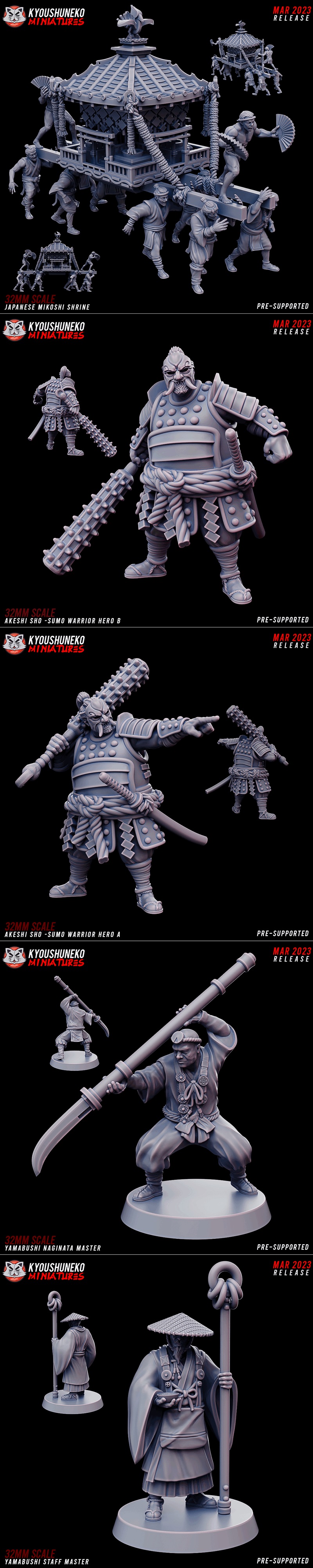 日本陆军三月2023款3D打印迷你模型|Kyoushuneko Miniatures – Nippon Army March 2023 – 3D Print Model STL