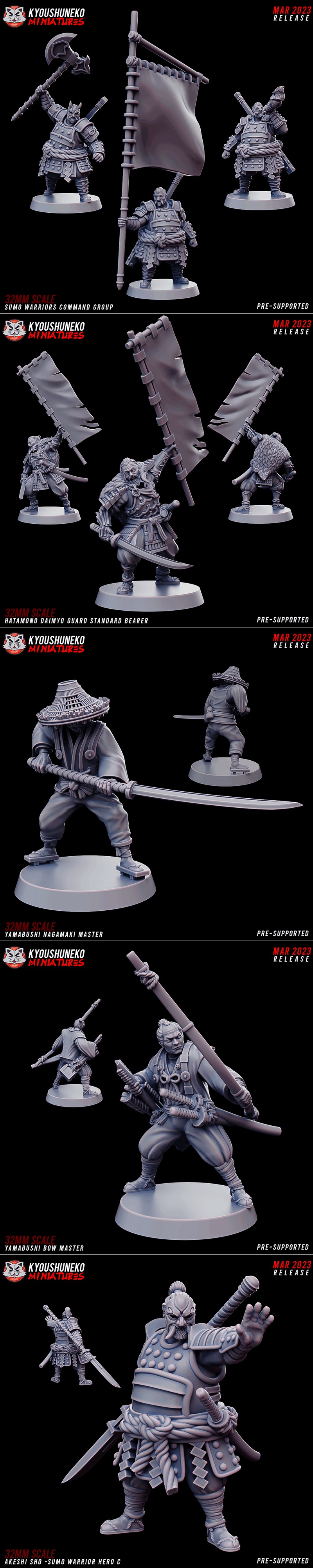 日本陆军三月2023款3D打印迷你模型|Kyoushuneko Miniatures – Nippon Army March 2023 – 3D Print Model STL