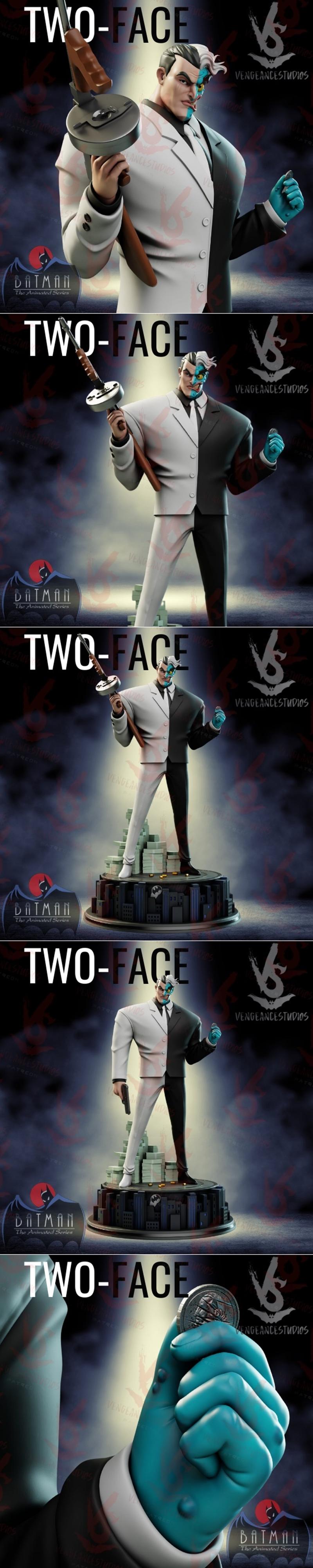 Vengeancestudios旗下作品《TAS 两面人》3D打印模型|Vengeancestudios – TAS Two-face – 3D Print Model STL