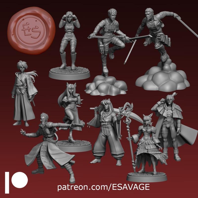 王国之心迷你模型 3D打印版|Kingdom Hearts Miniatures – 3D Print Model STL
