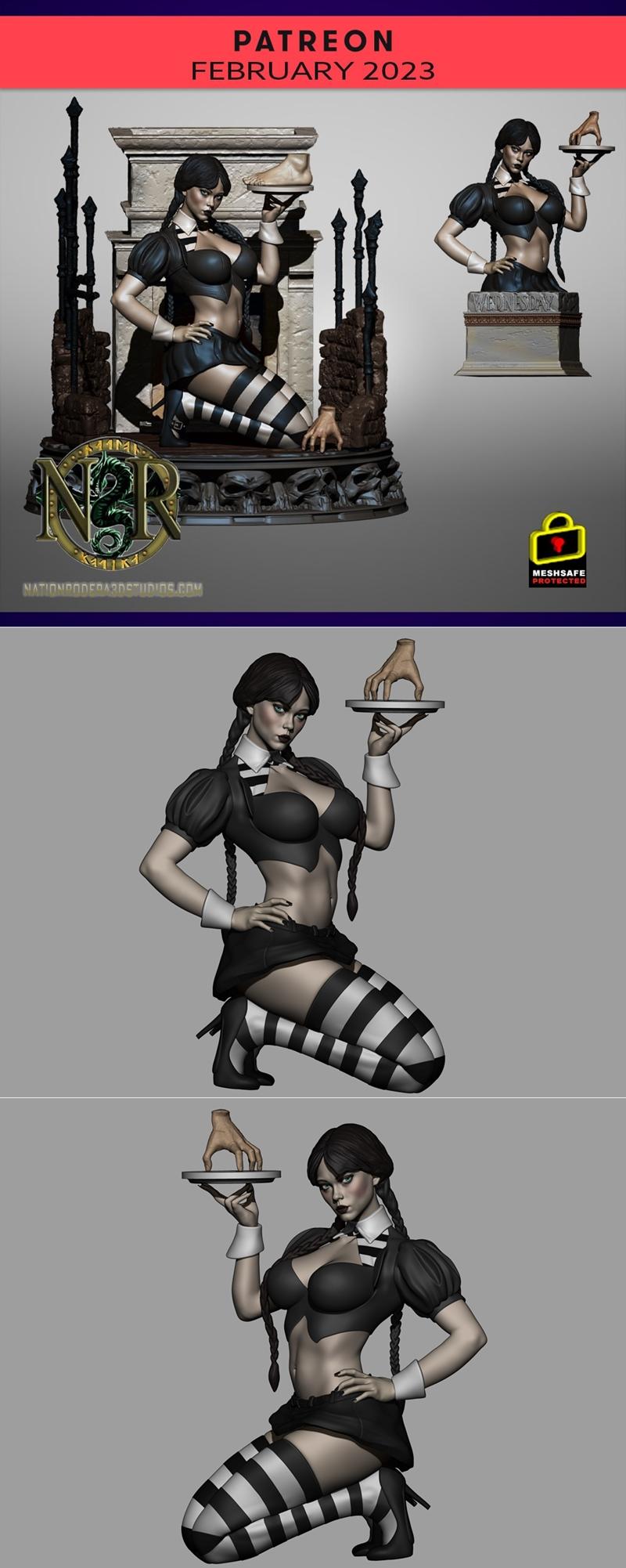 Nation Rodera – 3D打印模型 – 作品《Ms. W. Adams》|Nation Rodera – Ms. W. Adams – 3D Print Model STL