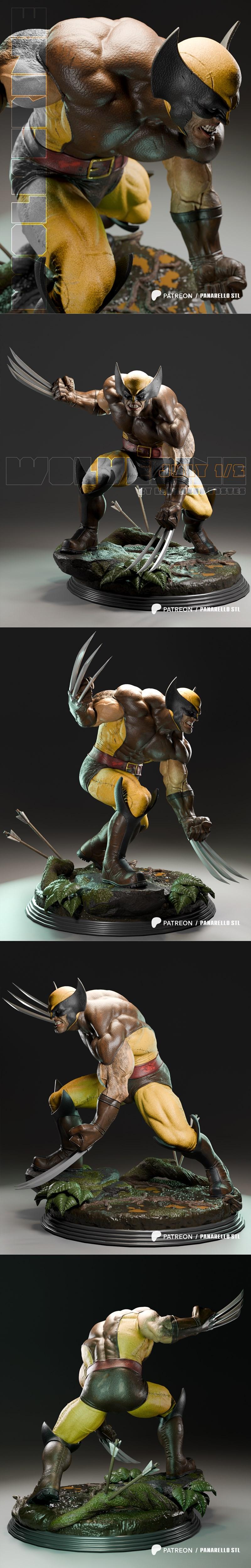 Panarello - 狼人（Wolverine）3D打印模型|Panarello – Wolverine – 3D Print Model STL