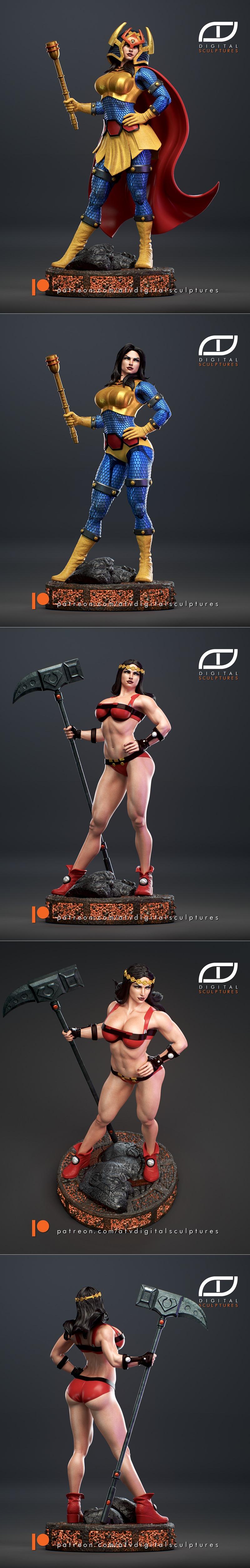 ATV数字雕塑 大巴达 3D打印模型|ATV Digital Sculptures – BigBarda – 3D Print Model STL