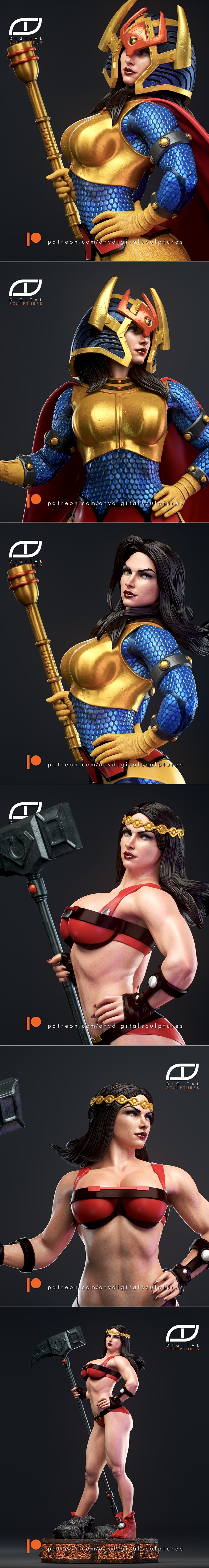 ATV数字雕塑 大巴达 3D打印模型|ATV Digital Sculptures – BigBarda – 3D Print Model STL