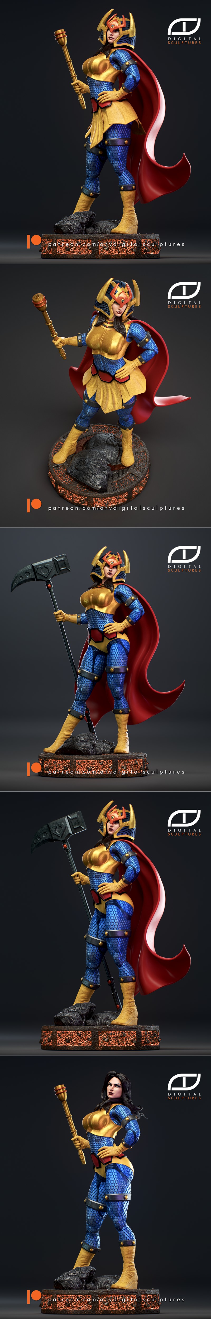 ATV数字雕塑 大巴达 3D打印模型|ATV Digital Sculptures – BigBarda – 3D Print Model STL