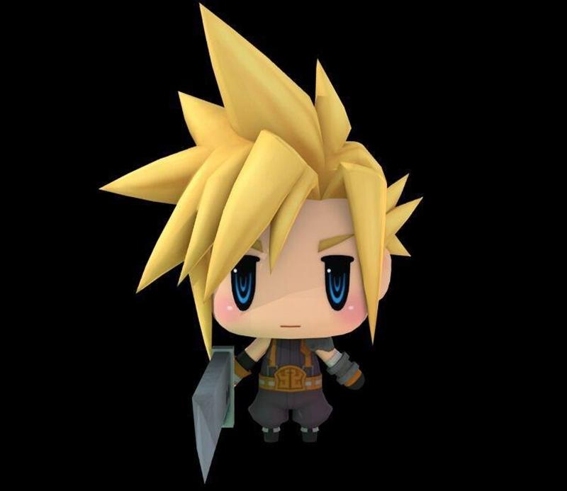 云奇趣 – 3D打印模型 – 轻盈小精灵|Cloud Chibi – 3D Print Model STL