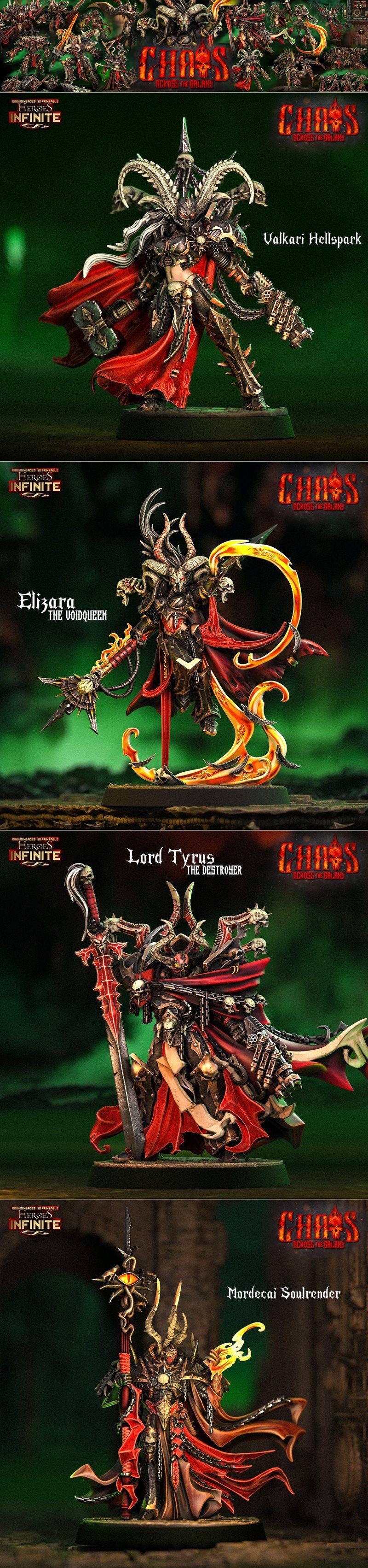 英雄无限——银河混沌之战 3D打印模型 STL|Heroes Infinite – Chaos Across the Galaxy June 2024 – 3D Print Model STL