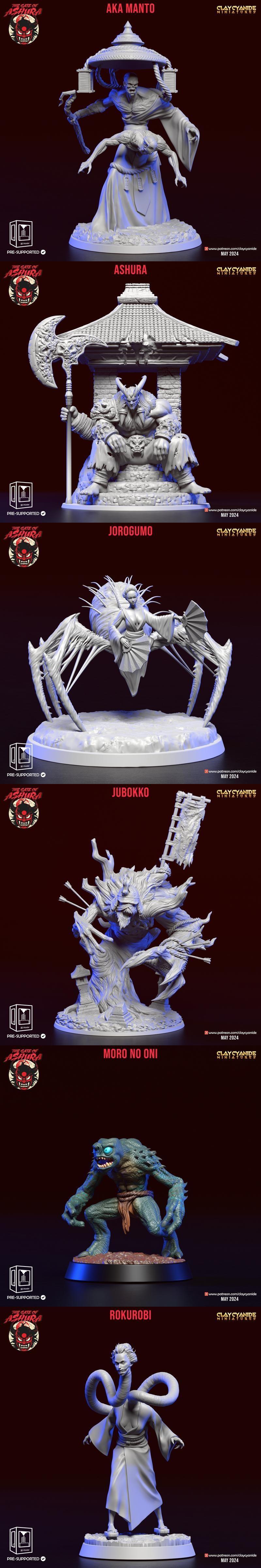 Clay Cyanide Miniatures – Gate of Ashura May 2024 – 3D Print Model STL