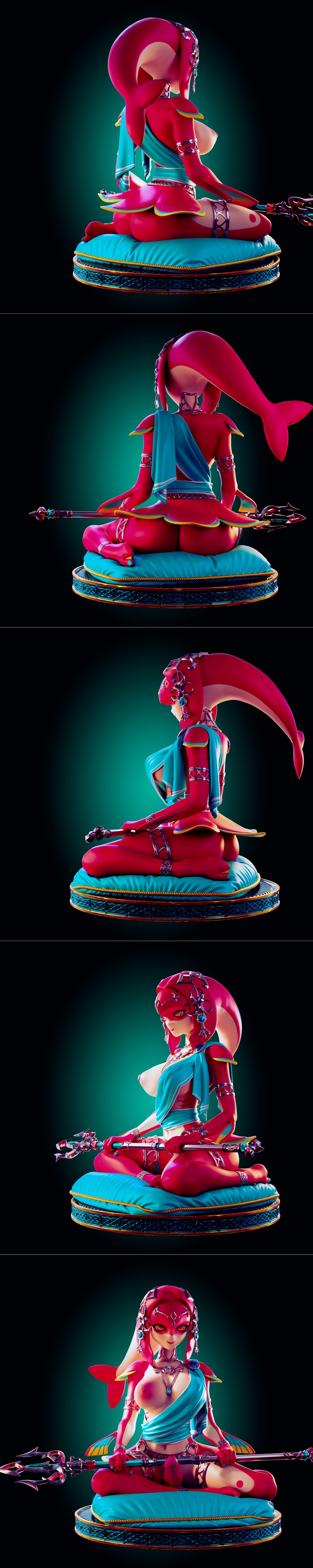 Rhu工作室 Mipha 3D打印模型|Officer Rhu – Mipha – 3D Print Model STL