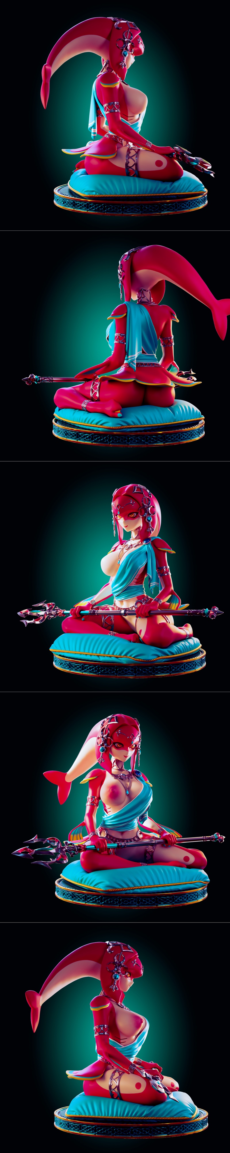 Rhu工作室 Mipha 3D打印模型|Officer Rhu – Mipha – 3D Print Model STL