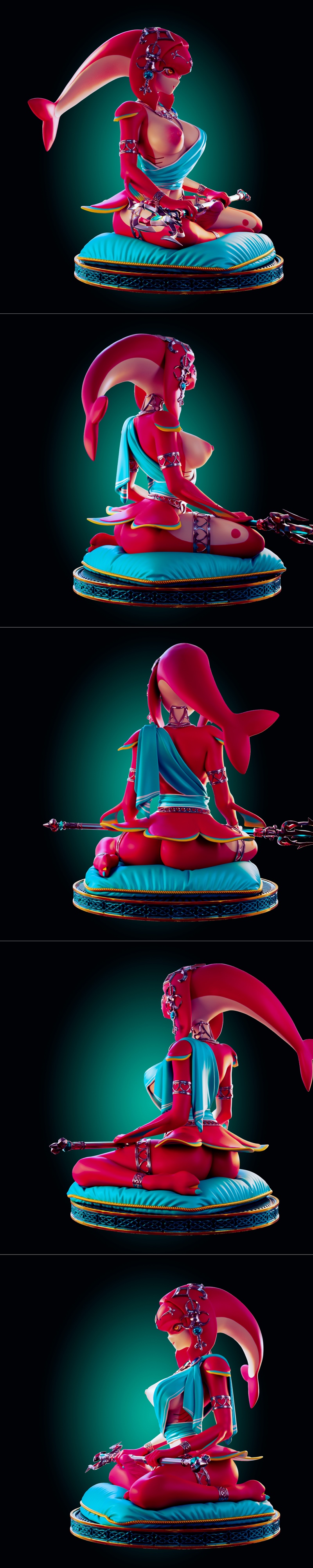 Rhu工作室 Mipha 3D打印模型|Officer Rhu – Mipha – 3D Print Model STL