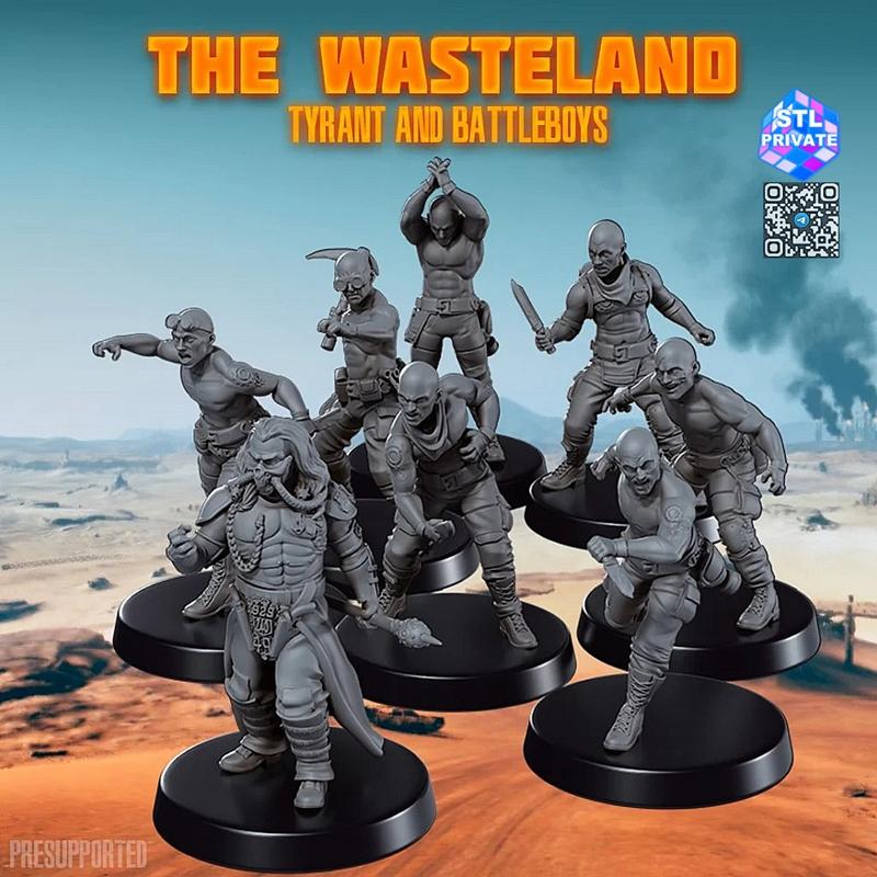 废土暴君与战斗男孩——3D打印模型|The Wastelend Tyrant and BattleBoys – 3D Print Model STL