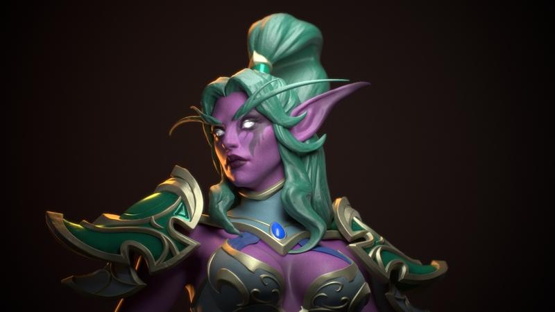 泰兰德 - 3D打印模型|Tyrande – TC Random Collectibles – 3D Print Model STL