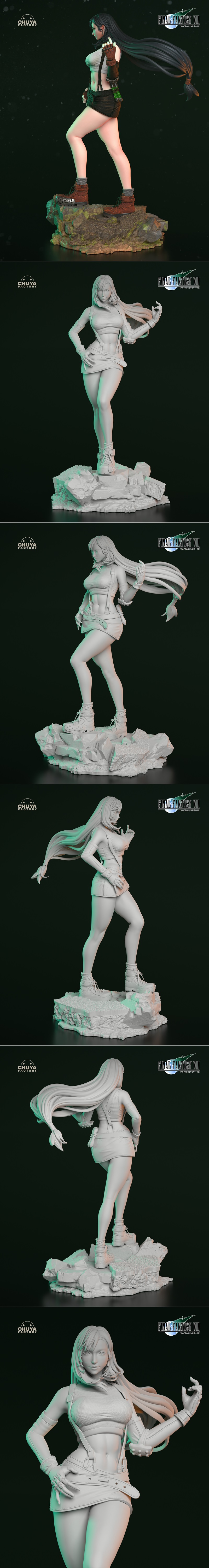 楚亚工坊 - 塔菲 - 3D打印模型|Chuya Factory – Tifa – 3D Print Model STL