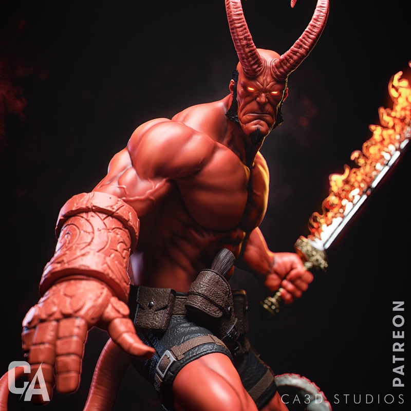 Ca 3d Studios - 地狱boy - 3D打印模型|Ca 3d Studios – Hellboy – 3D Print Model STL