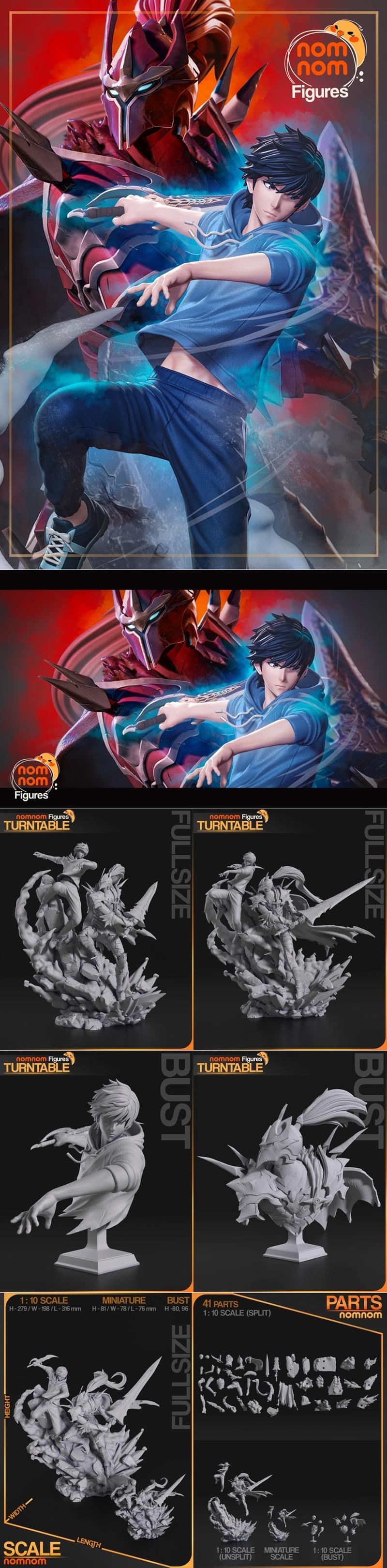 Nomnom Figures – Sung Jin Woo – 3D Print Model STL