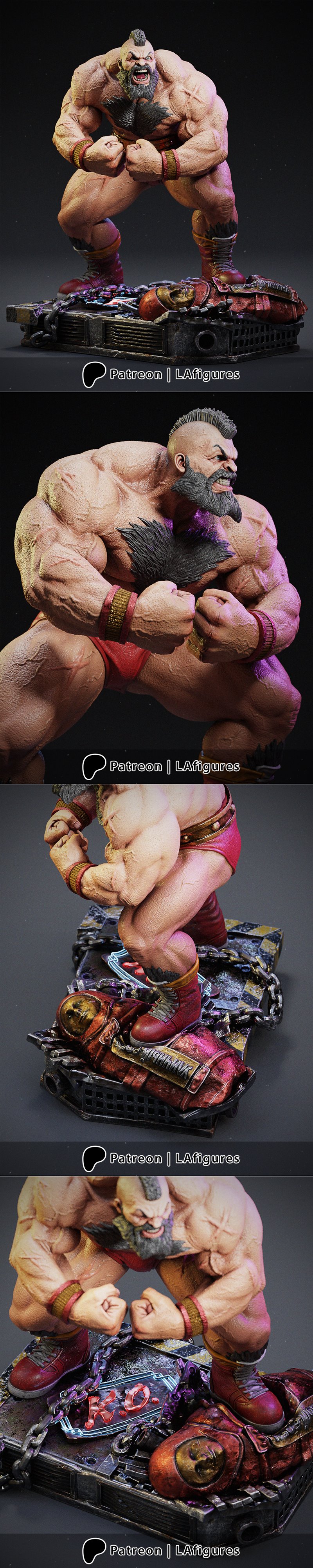 L.A. Figures – Zangief – Street Fighter – 3D Print Model STL