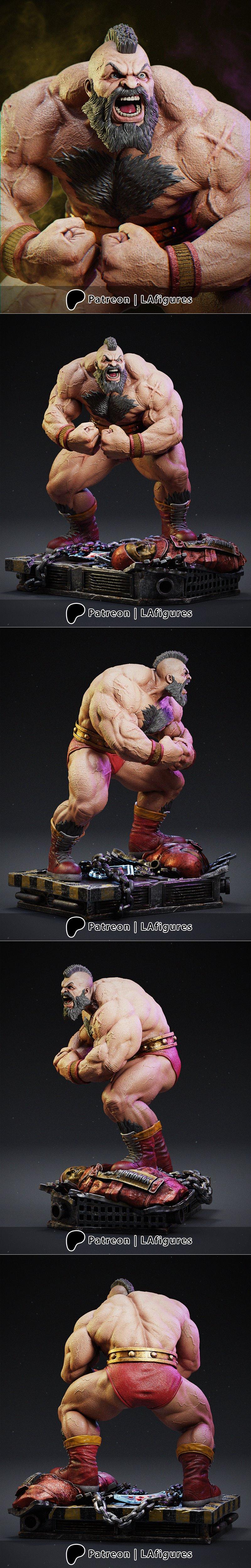 L.A. Figures – Zangief – Street Fighter – 3D Print Model STL