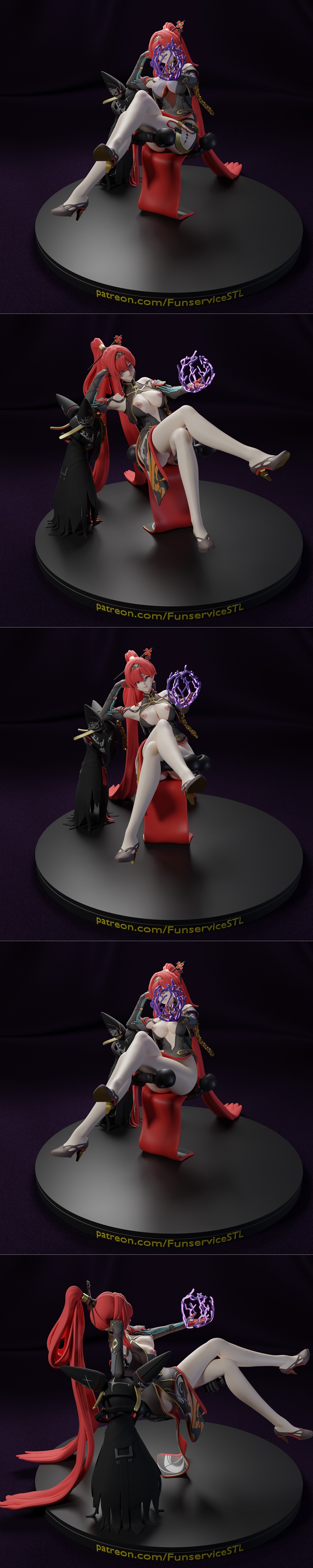 Yinlin - 3D打印模型 - 动漫游戏角色造型|Yinlin – 3D Print Model STL