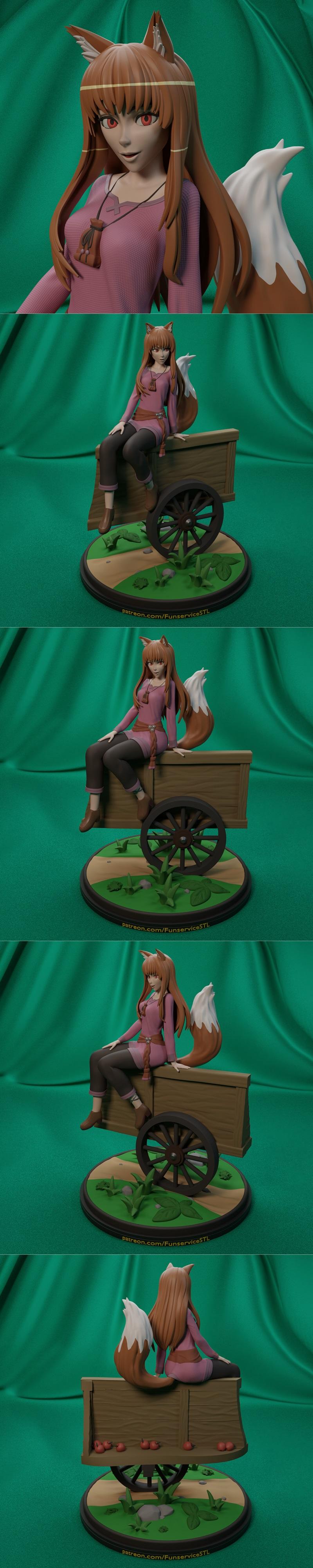 Holo - 3D打印模型：动漫角色立体造型|Holo – 3D Print Model STL