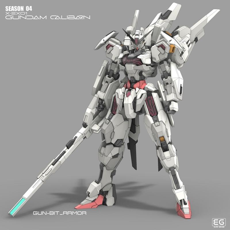 Gundam Calibarn 3D打印模型|Gundam Calibarn – 3D Print Model STL