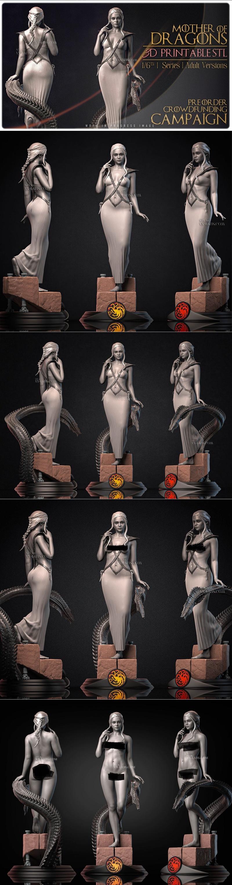 VX-Labs - 艾莉森 - 3D打印模型|VX-Labs – Daenerys – 3D Print Model STL