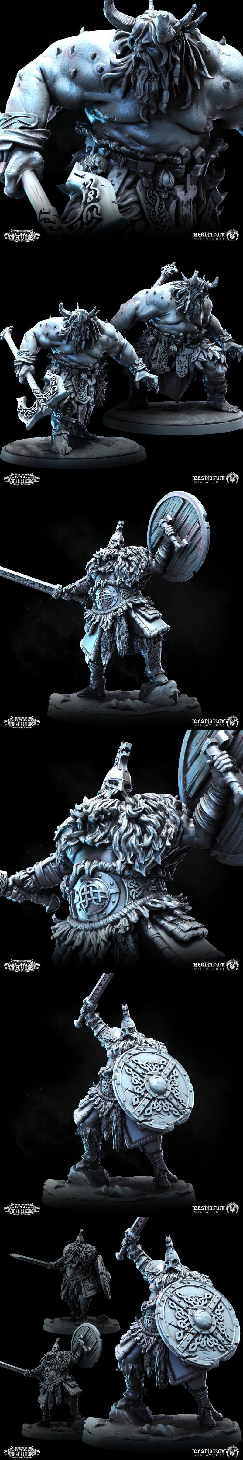 北欧战团3D打印模型套装|Bestiarum Miniatures – Warclans of Thule Part 1 June 2024 – 3D Print Model STL