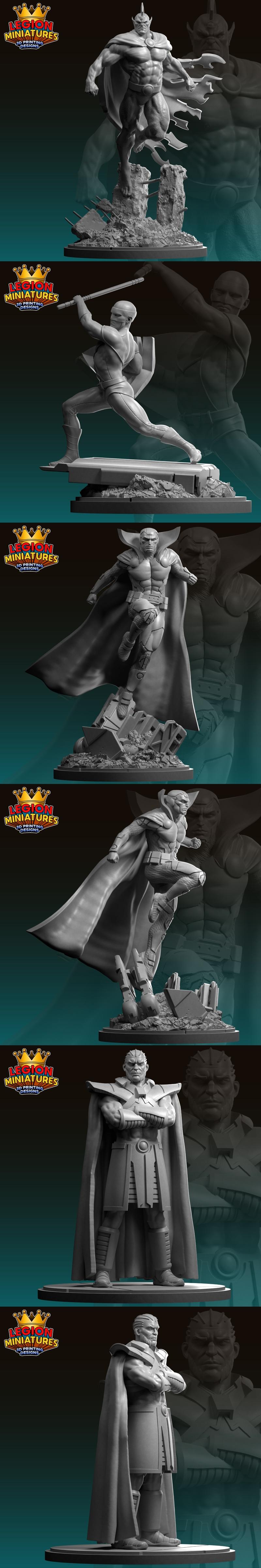 DC宇宙2024六月新品——Legion迷你模型3D打印STL文件|Legion Miniatures – DC June 2024 – 3D Print Model STL